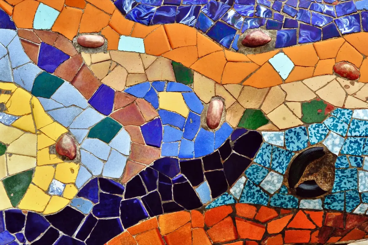Park Güell mosaic detail