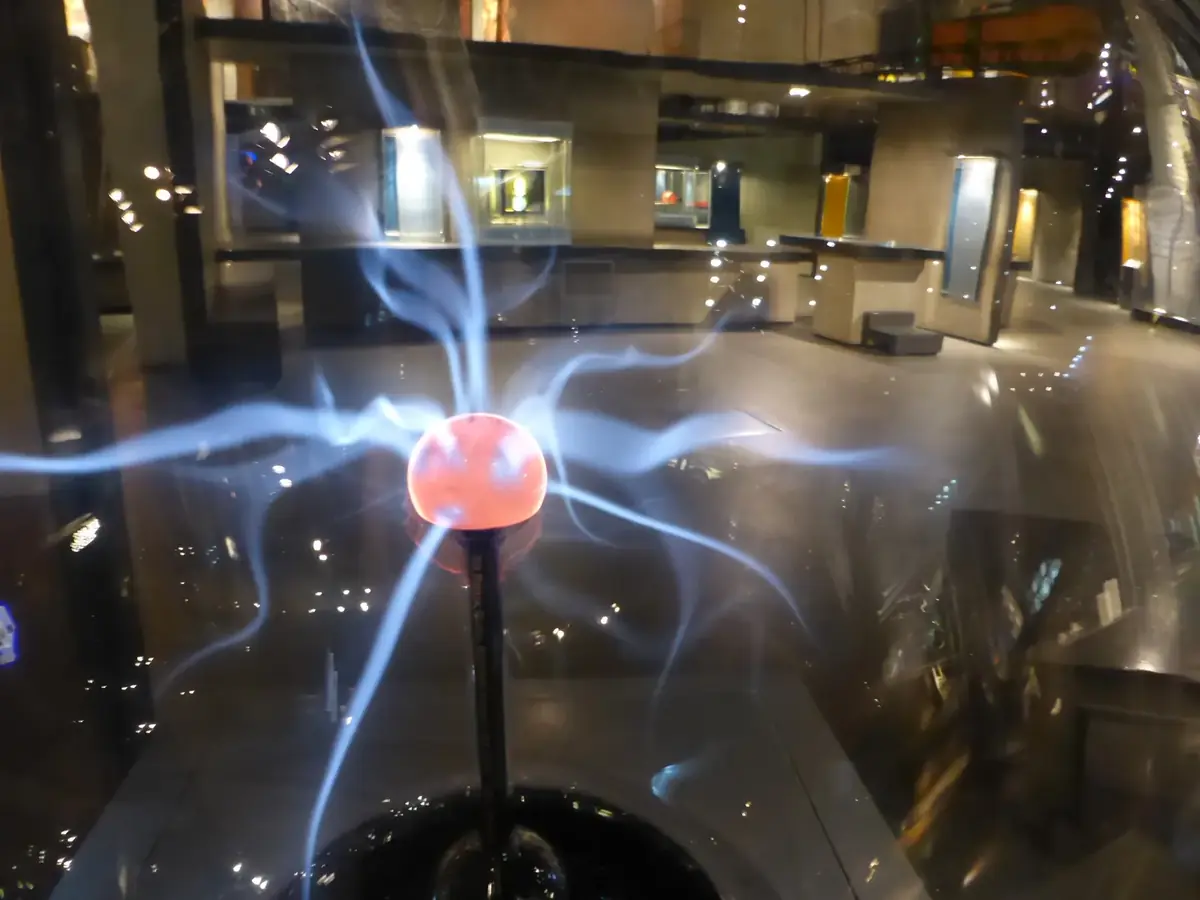 Interactive science exhibit inside CosmoCaixa Barcelona